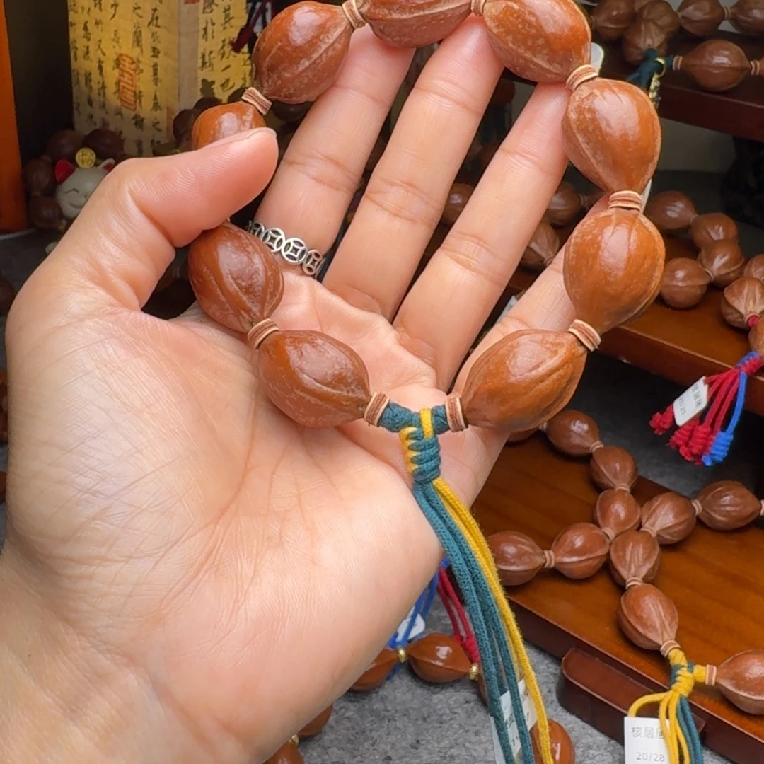 手串橄榄核19/27开播漏 老核原皮 梅林铁核