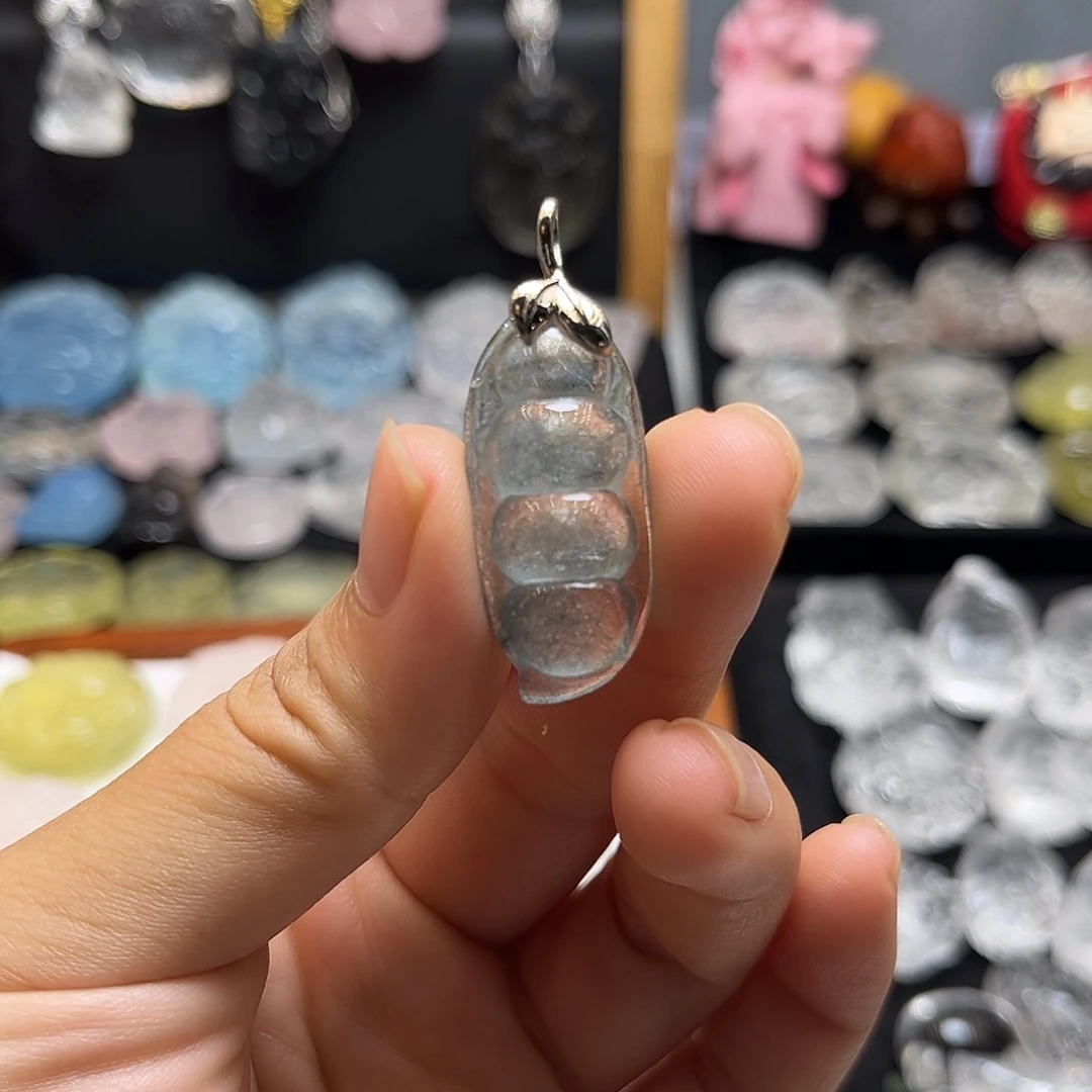 颈饰银S925镶嵌水晶咩***Ꮤ扣头6