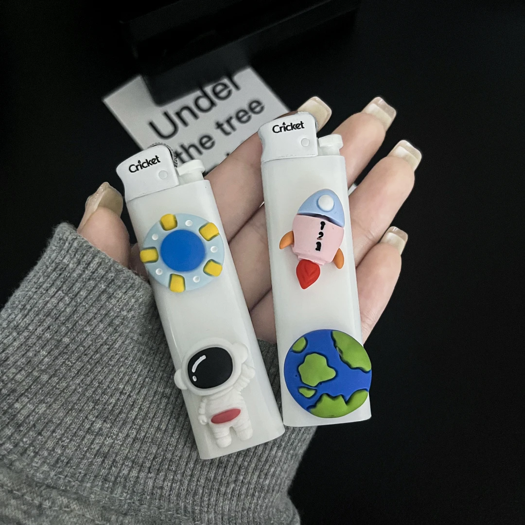 【原创】草蜢进口打火机卡通航天系列可爱小众送闺蜜男友情侣礼物