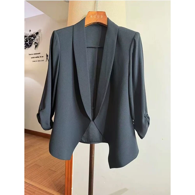 1412 GZ一楼法式小众西装外套春夏设计感百搭时尚西服上衣