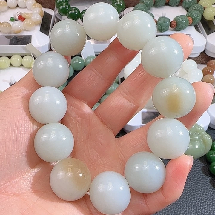 和田玉手串未镶嵌