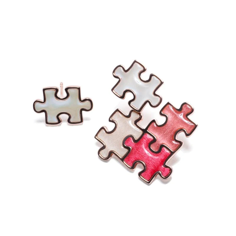 端木良锦拼图    木制耳饰