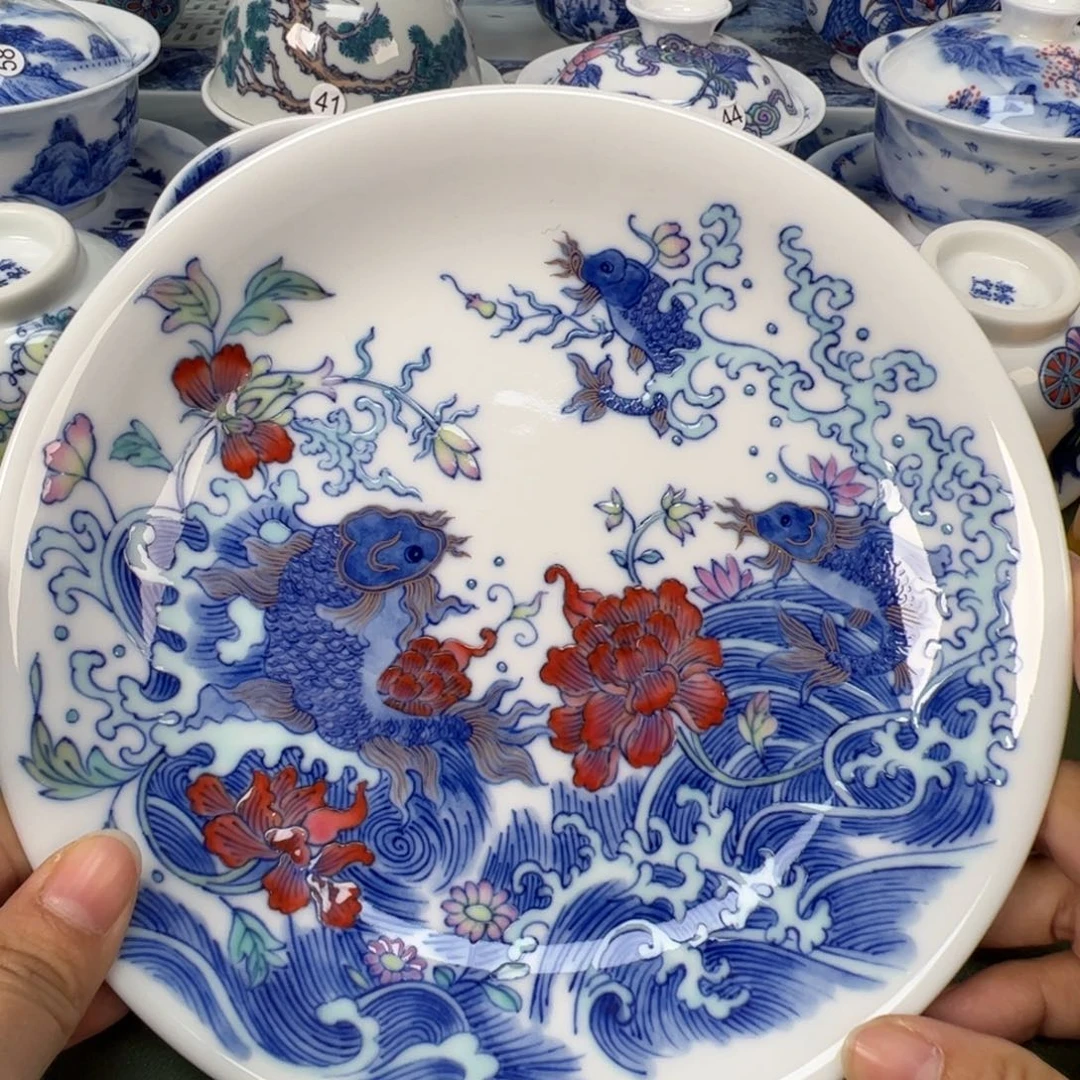 陶瓷景德镇纯手工纯手绘茶具木木50