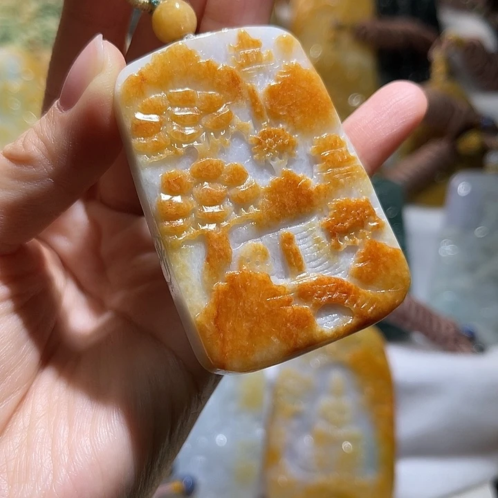 翡翠未镶嵌吊坠(不含链)