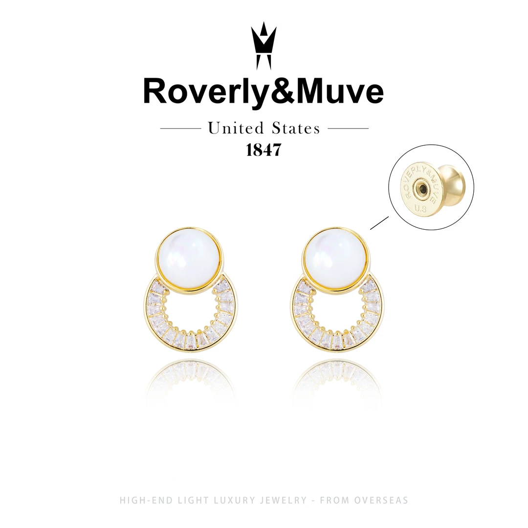 【南风白露】Roverly&Muve轻奢设计感高级耳钉F0012