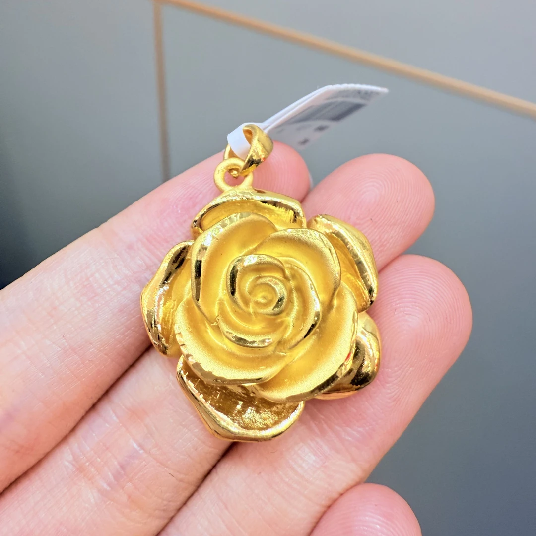【莹莹专享】足金999 金花GP   3.66纳金添福