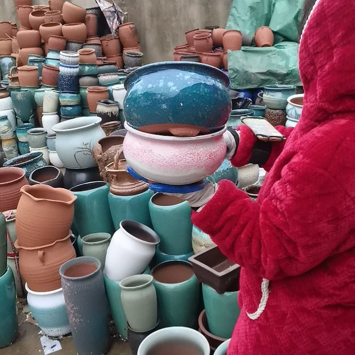 红陶口20高12瑕疵