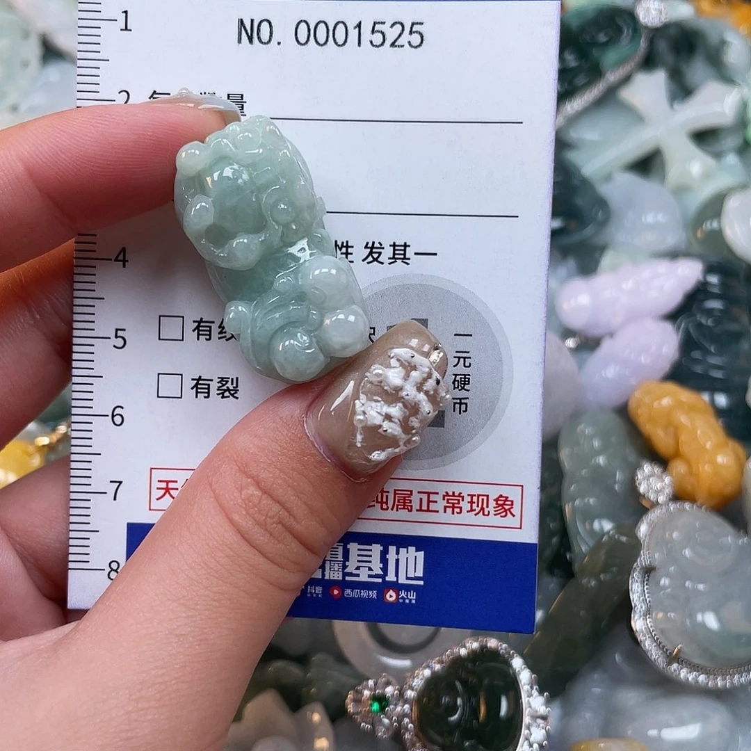 翡翠未镶嵌颈饰1525