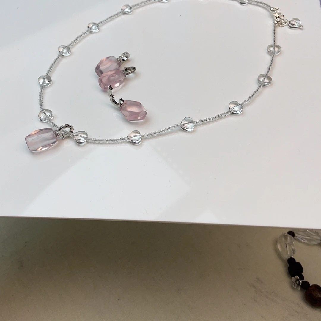 非金属项链粉水套装小爱心款