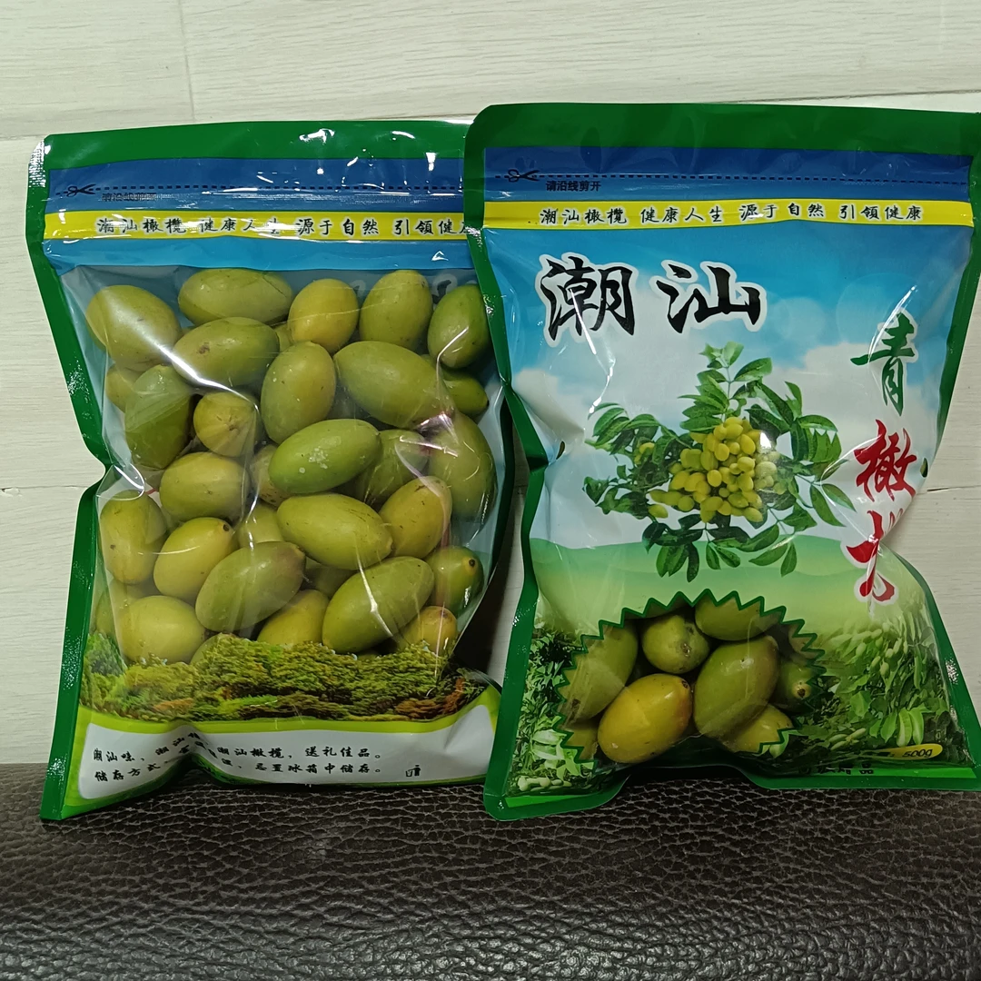 金灶青脆橄榄，酸涩度低，回甘清香，一包一斤