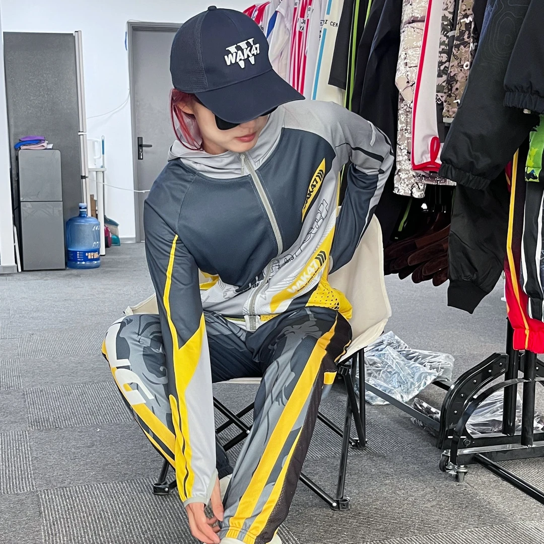 【景深+金刚】最新款夏季男款钓鱼防晒服户外透气速干排汗冰感连帽