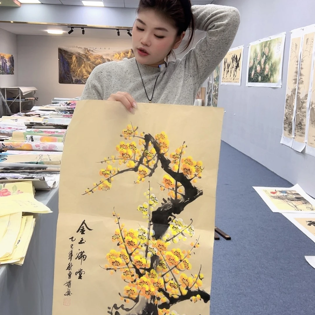 国画作品纯手绘制作品