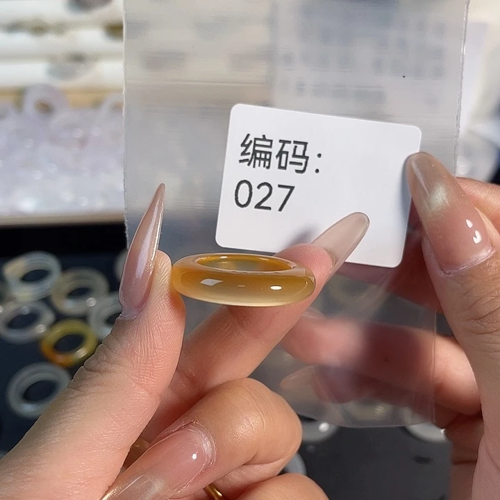 玛瑙/玉髓未镶嵌戒指027港15
