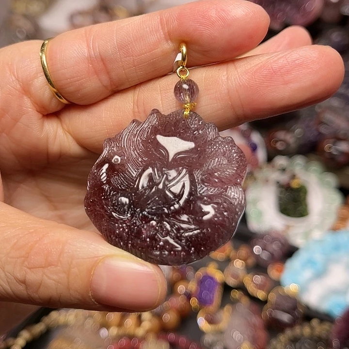 未镶嵌颈饰水晶订制