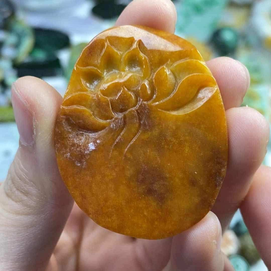 翡翠未镶嵌颈饰I****馆吊坠