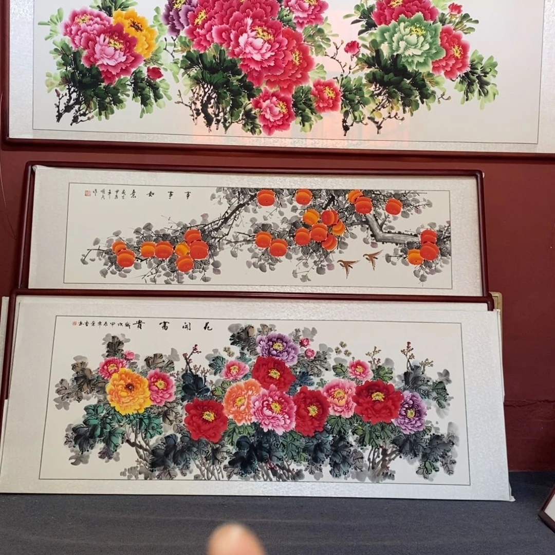 国画215*85尺寸带框包邮送到家