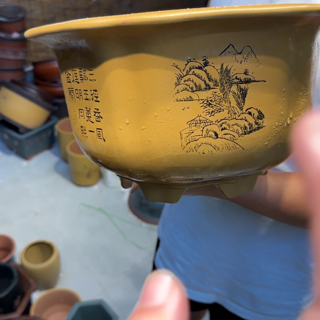 紫砂花盆口径27.15口径