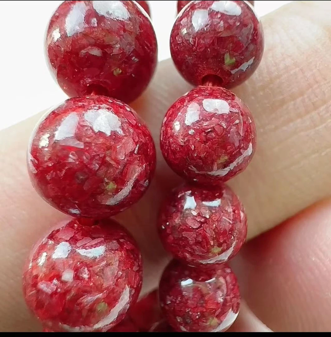 含辰砂工艺品（ 晶体8寸）手链，气质百搭精美