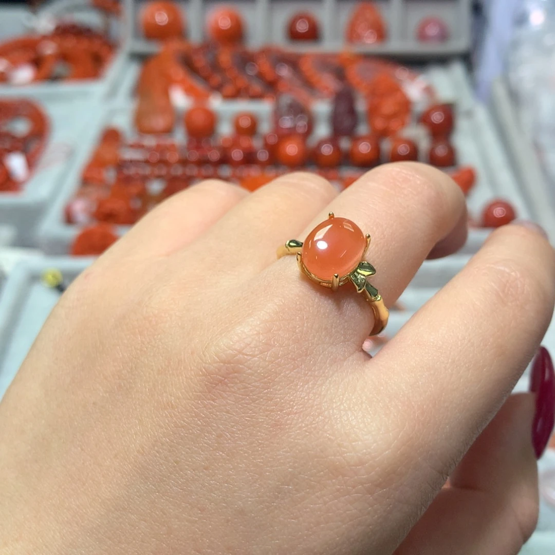 【闪购商品】南红玛瑙戒指未镶嵌