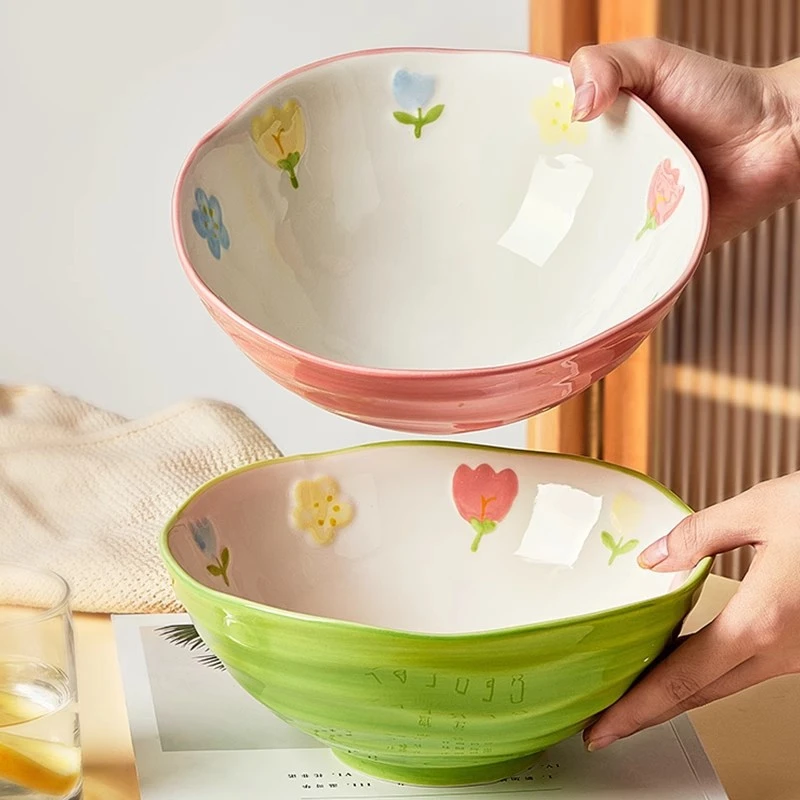 8寸陶瓷汤面碗斗笠拉面碗家用2025新款螺蛳粉碗7寸汤碗大碗餐具R