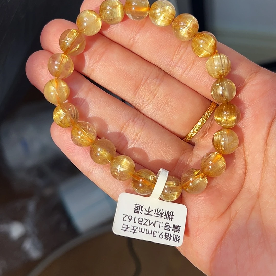 手串未镶嵌水晶天然金钛晶99.3m