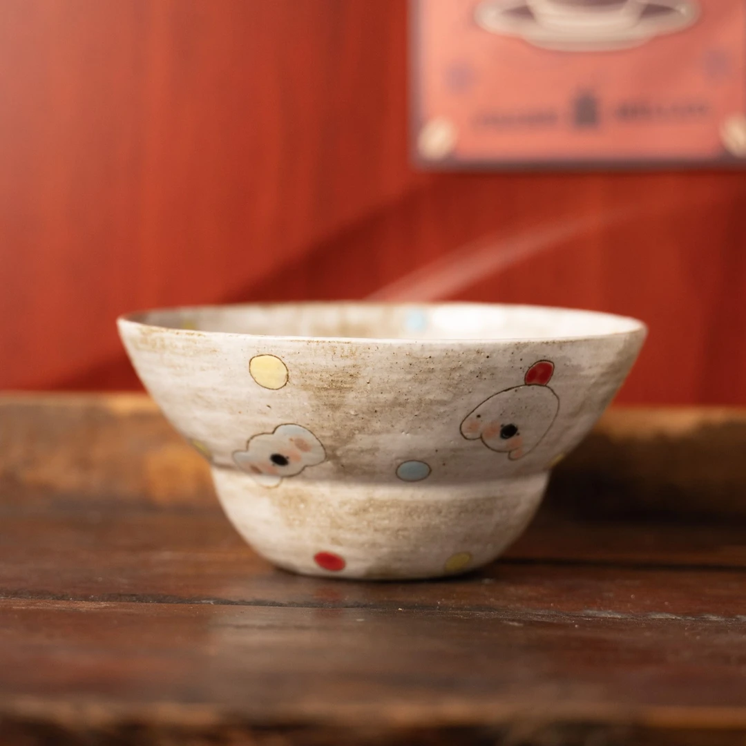 小憨 | 波点紫砂葫芦米饭碗