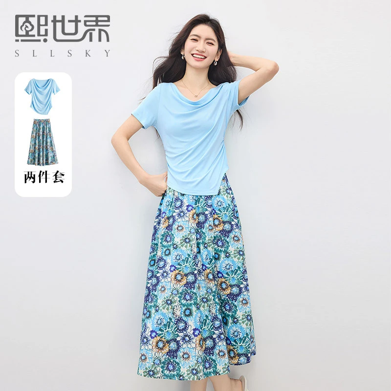 1B2SZ062熙世界通勤淑女风格常规时尚套装