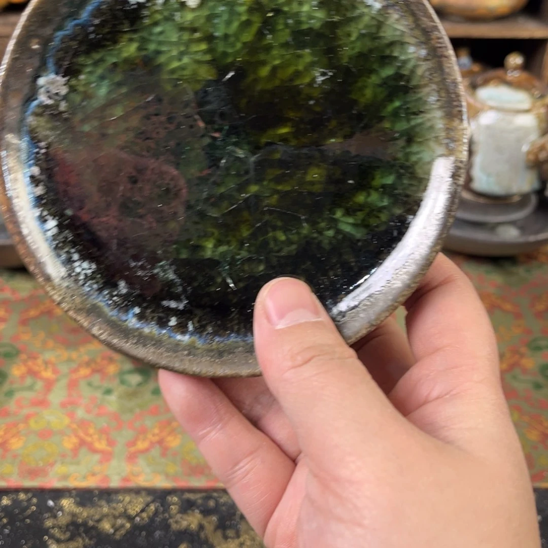 摆件木*柴烧岔气主人壶承