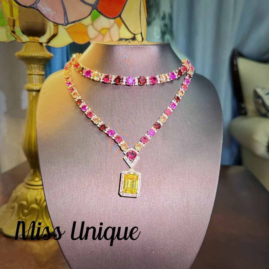 S6079缤纷彩色项链