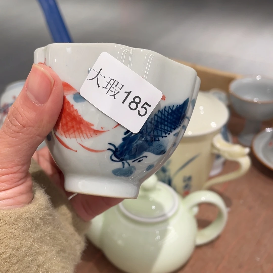 有瑕纯手绘釉下彩