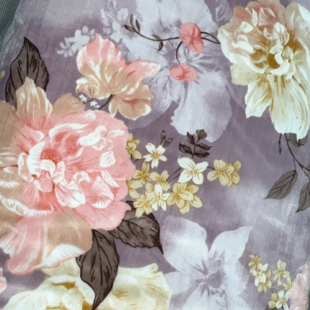 180*200cm紫色牡丹被子