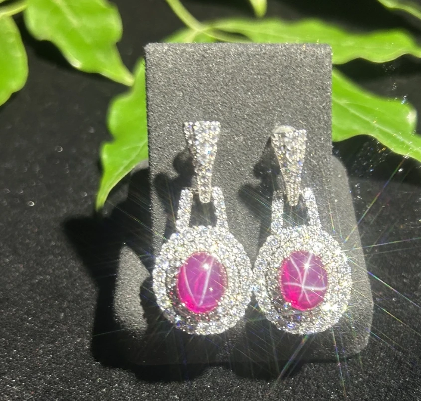 铜合金珐琅耳饰 绯色清风 耳饰 LL3GT5ZY2