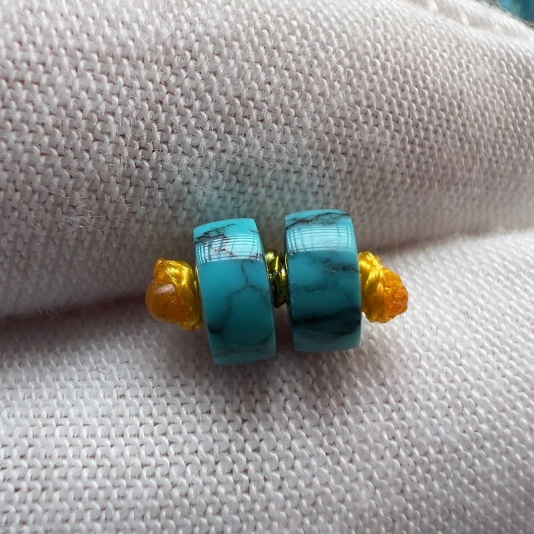 绿松石未镶嵌配饰5.8*2.8