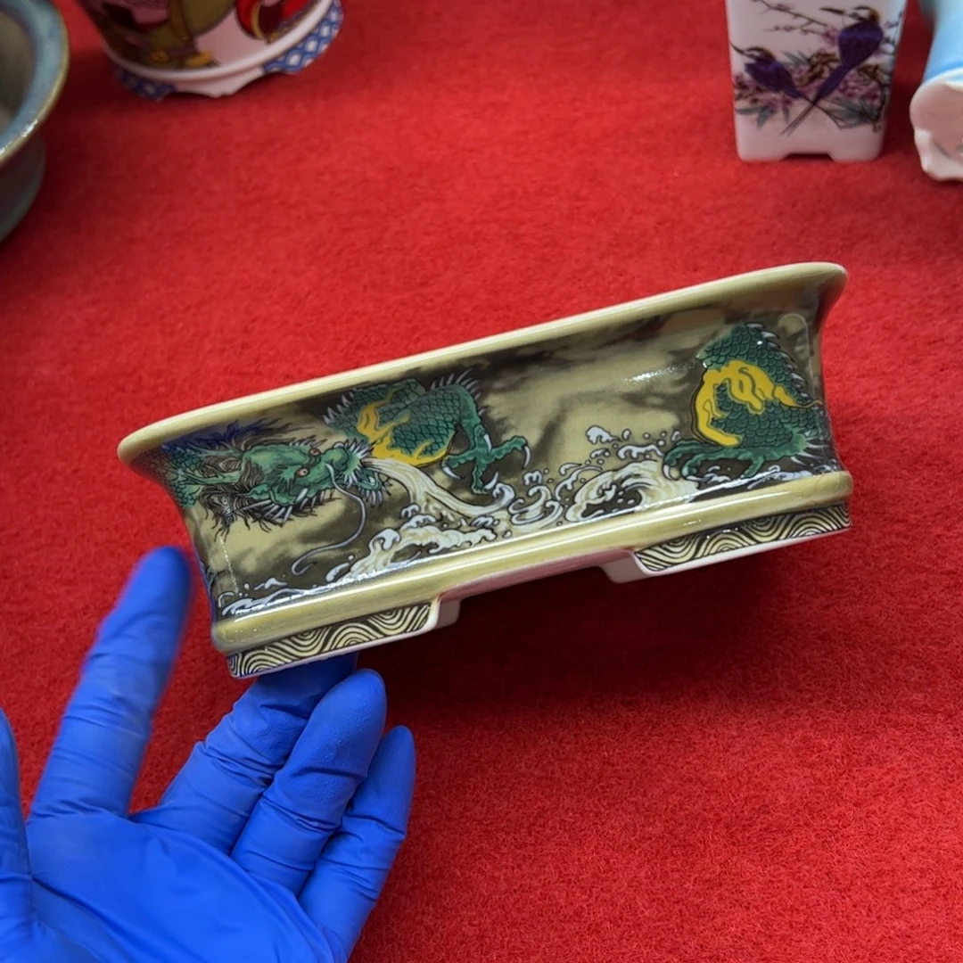 紫砂花盆094号瑕疵18/14/5.5cm