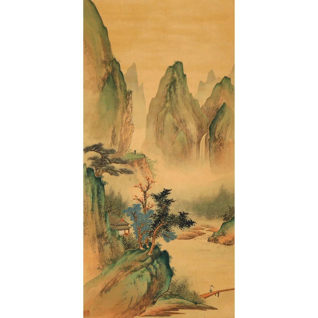 17003、祁大寿 青绿山水【宣德170拍卖】