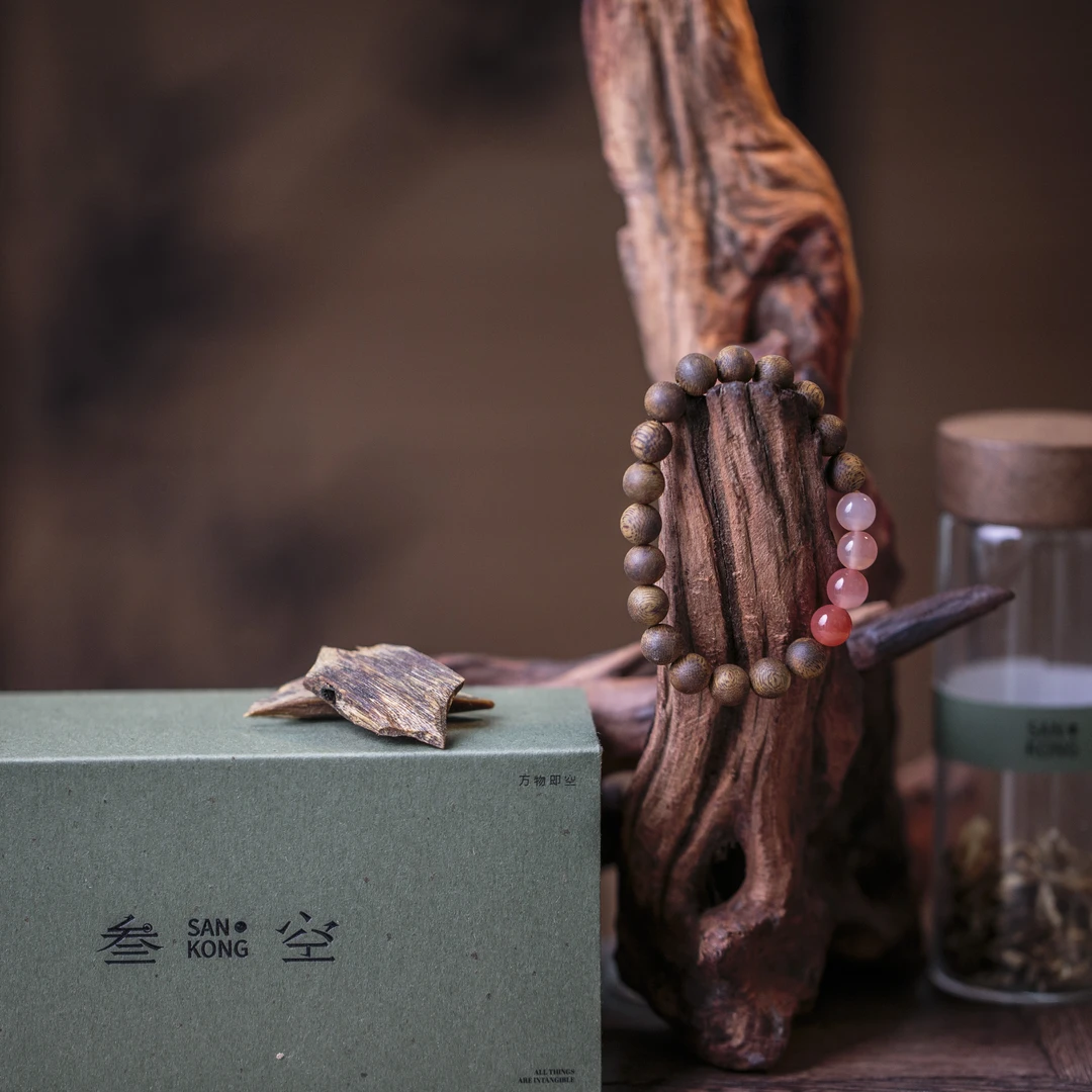 沉香叁空沉香品牌手作奇楠沉香手链 8mm高端女士职场女性必备