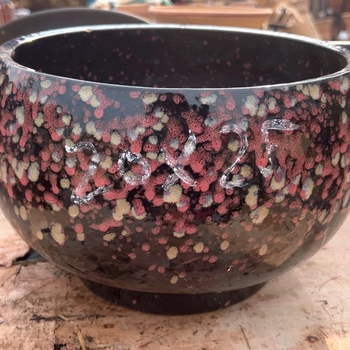 红陶紫砂碗盆口25