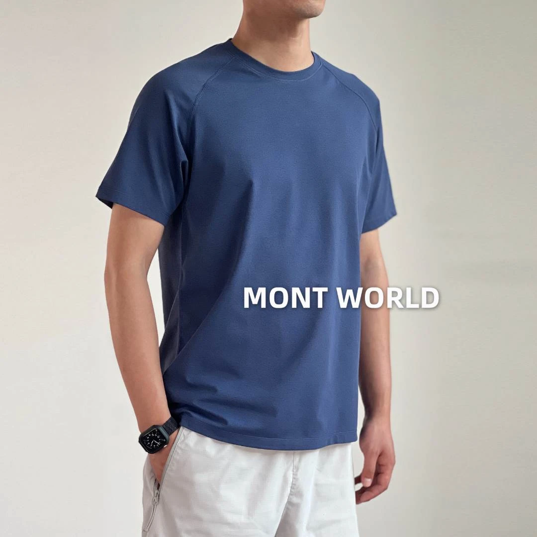 【山物】25SS夏男士户外速干7A抗菌防晒防紫外线短袖T恤