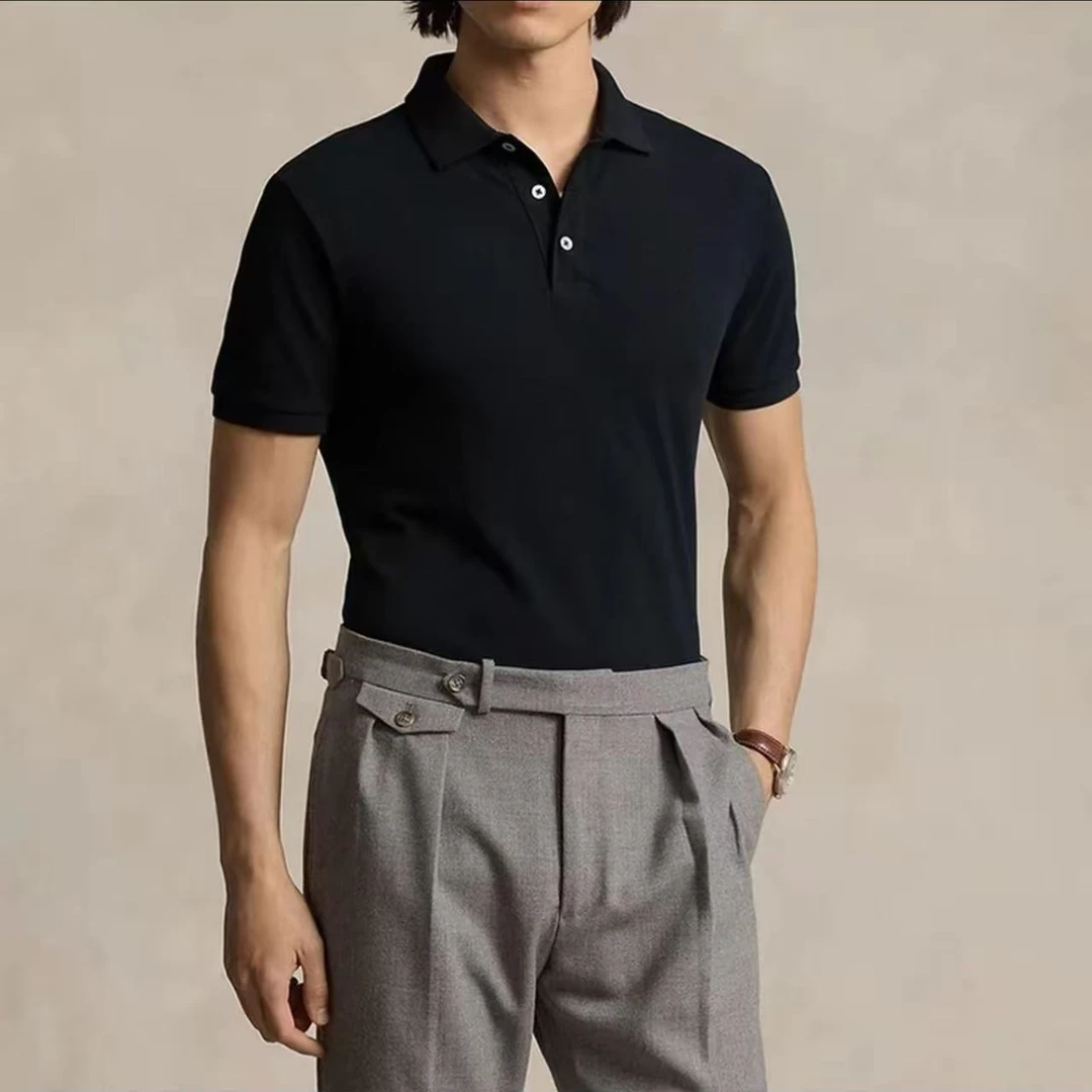 【农夫骑马 抡搞把】(5个色)三粒扣POLO衫刺绣马高端商务时尚