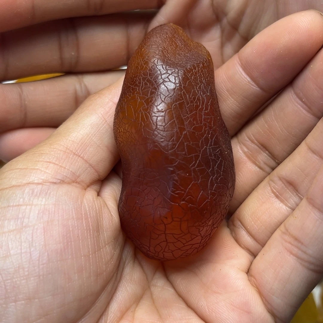 定制琥珀未镶嵌蜜蜡定制随型手把