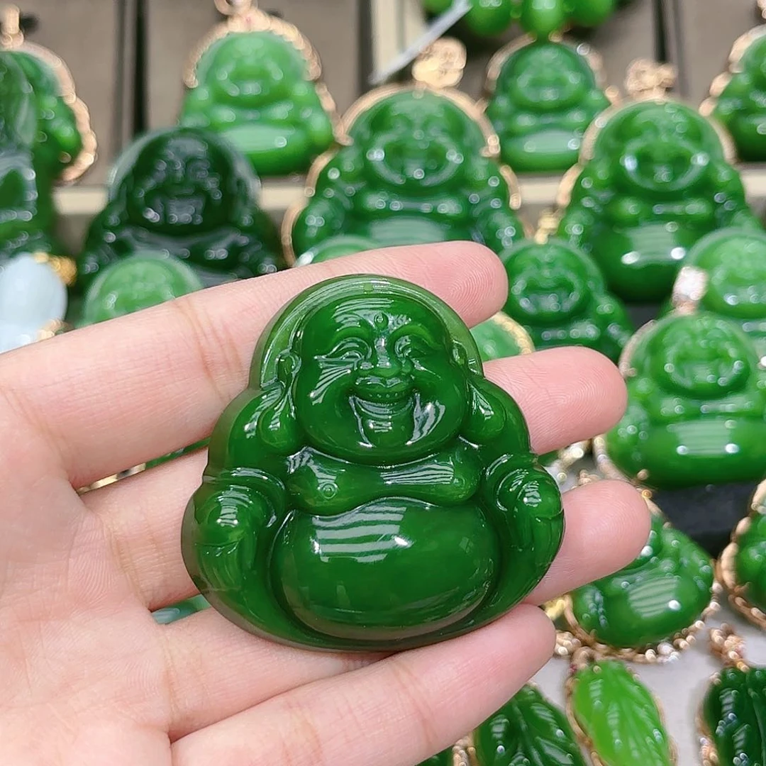 和田玉（碧玉）颈饰未镶嵌