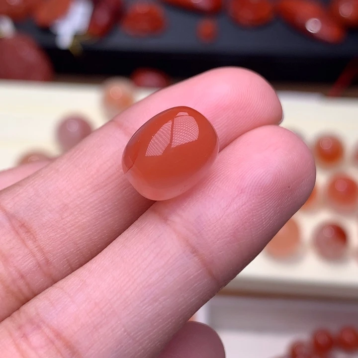 南红玛瑙未镶嵌珠宝半成品桶珠