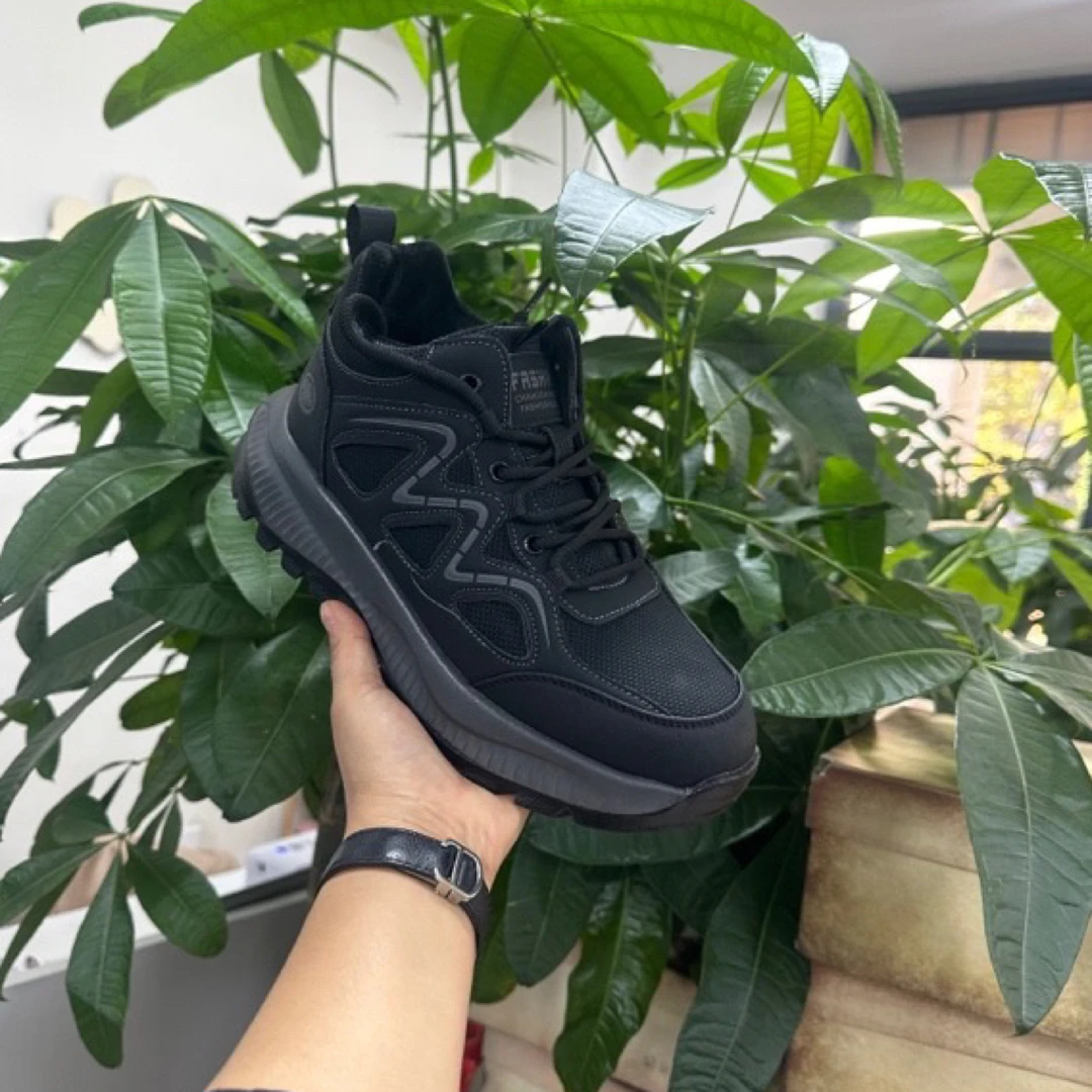 新款高帮加厚毛休闲男鞋7223