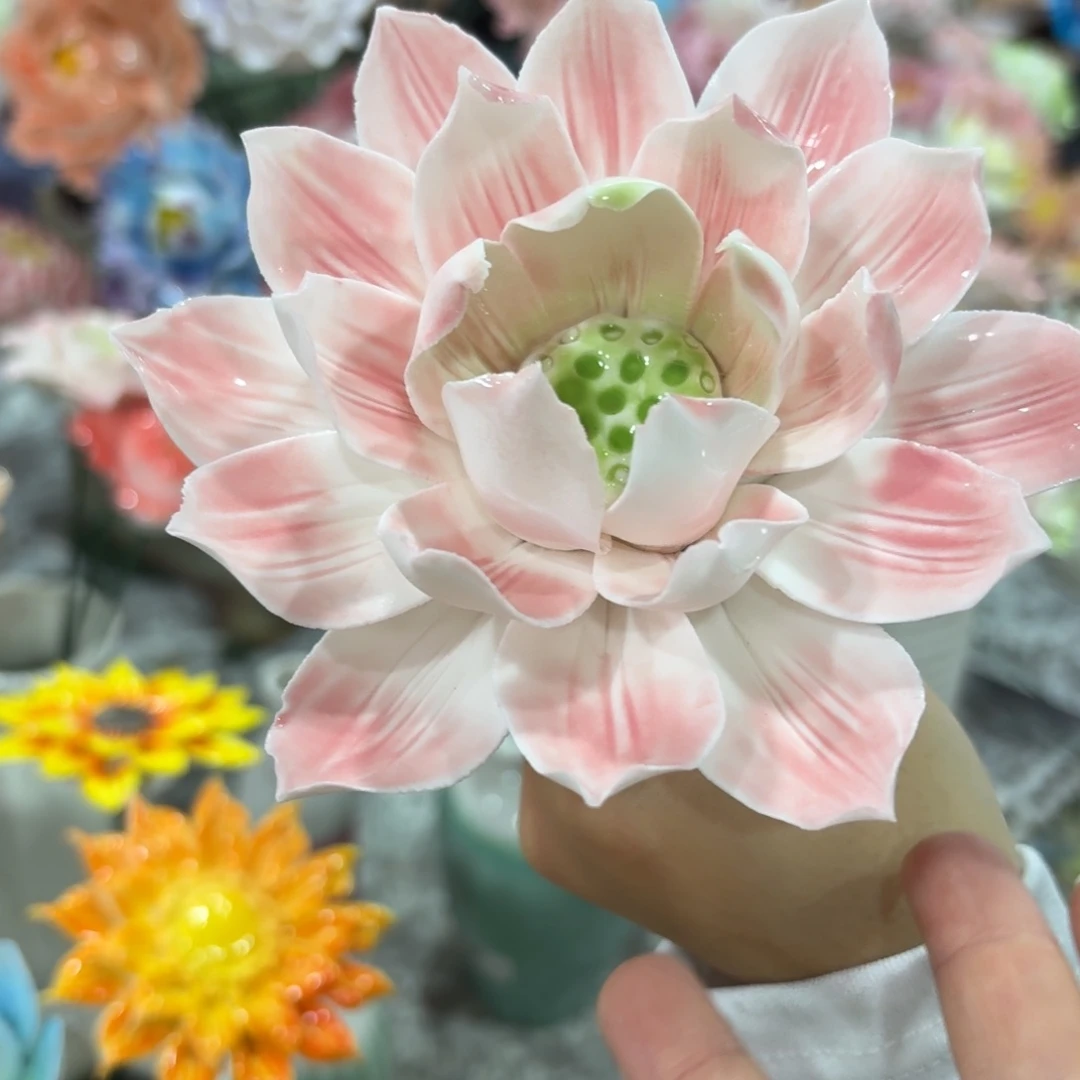 陶瓷花拍满20元发货，退款拉黑