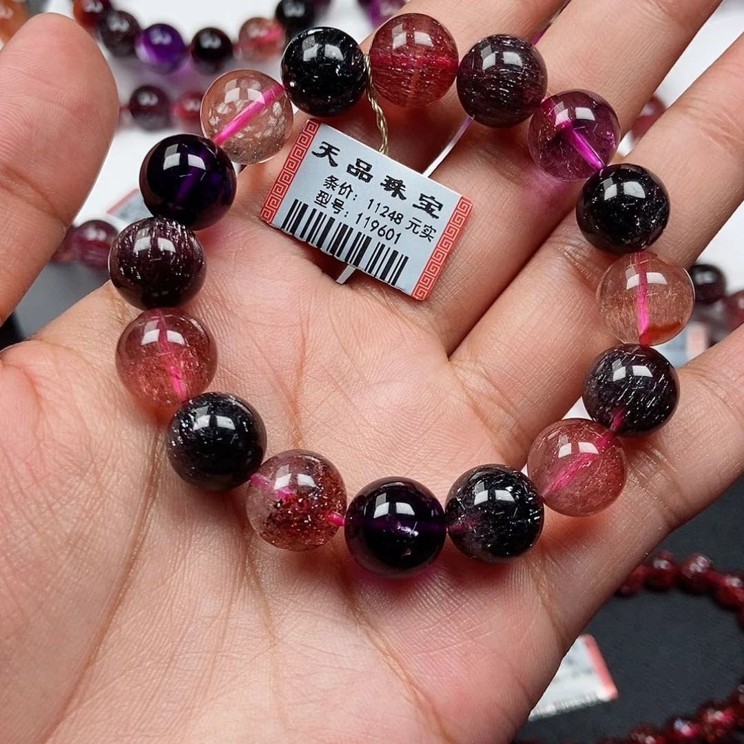 水晶手链未镶嵌黑加仑超七119601