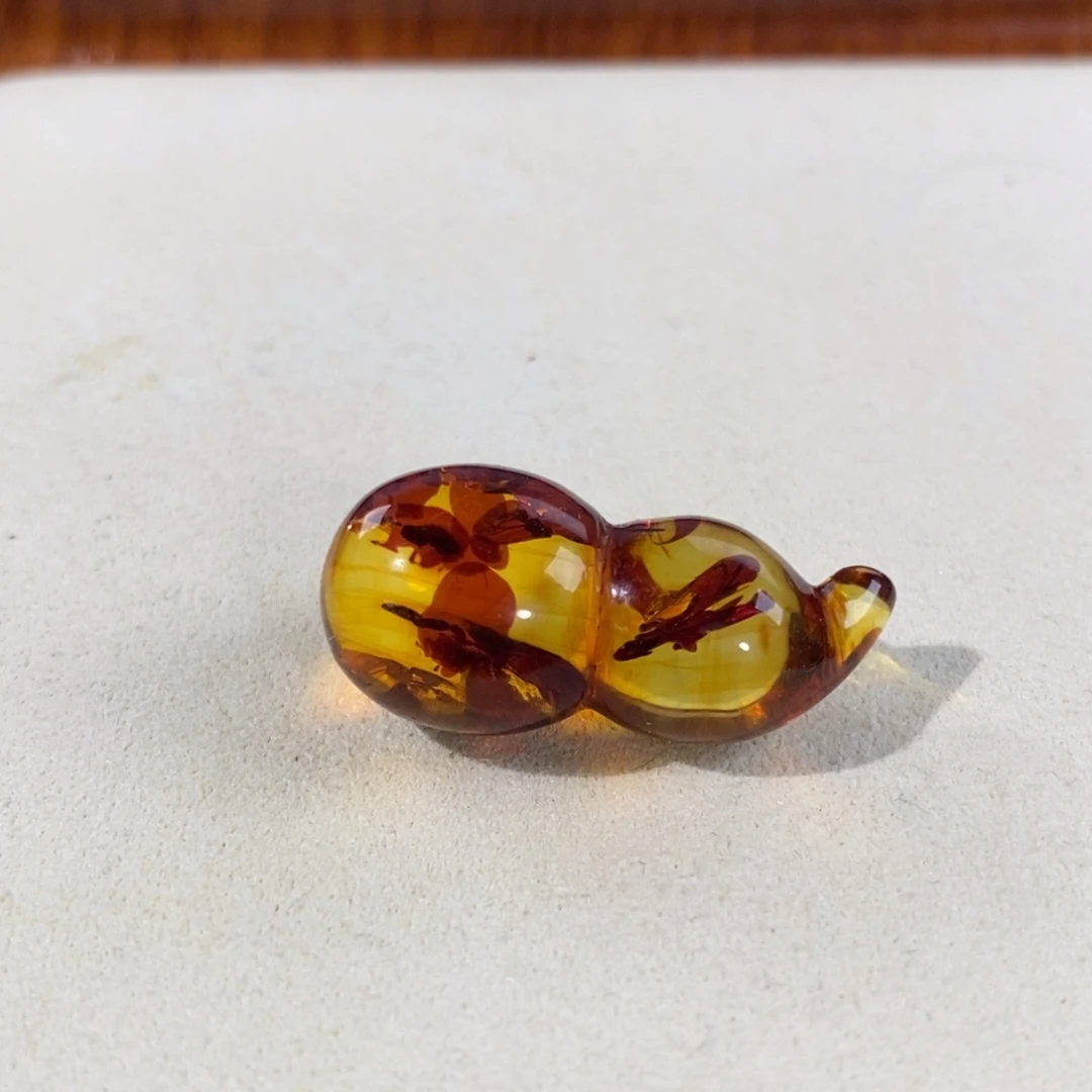蜜蜡未镶嵌裸石葫芦