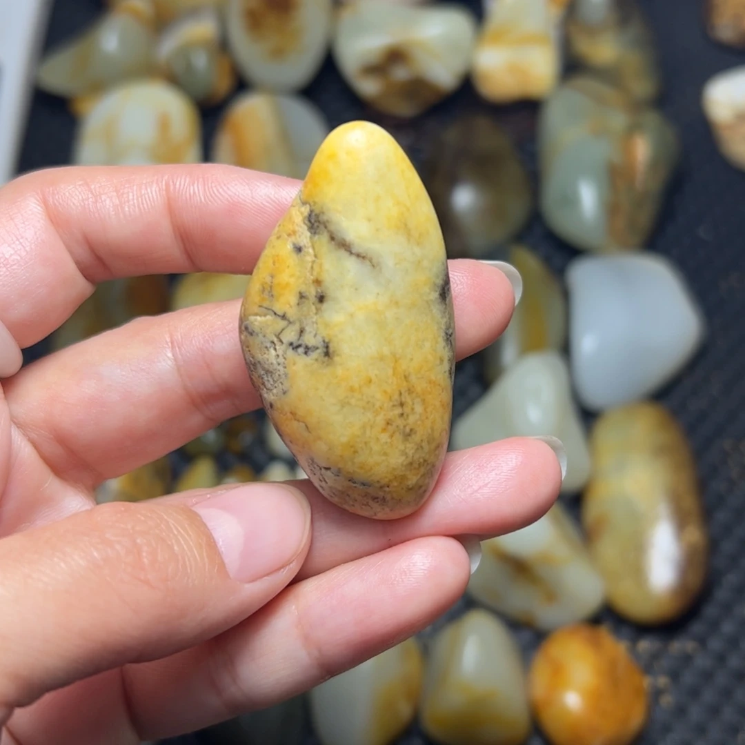 和田玉未镶嵌耳饰47