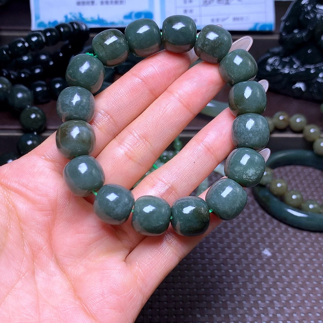 未镶嵌手串和田玉卡14
