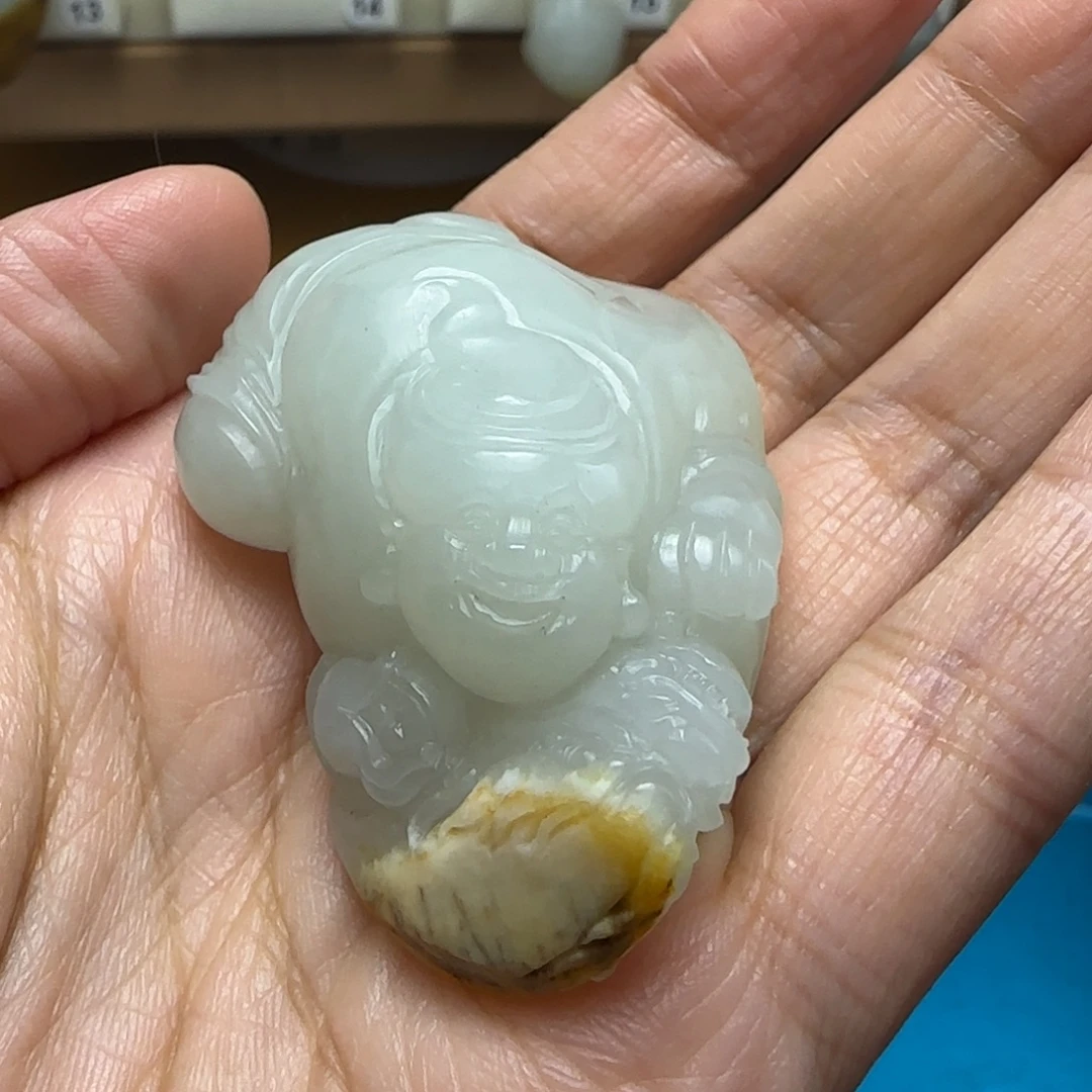 颈饰未镶嵌和田玉和田玉童子