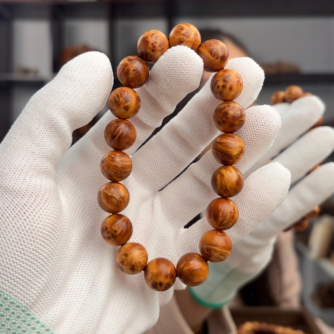 柏木（崖柏）手串/手链 1.2陈化满瘤花药香变异包19.5毕业